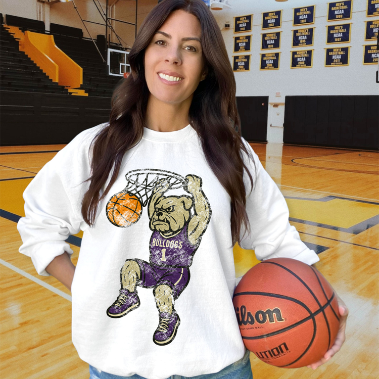 Bulldogs Purple DTF Transfer