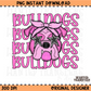 Stacked Bulldogs PNG Digital Download