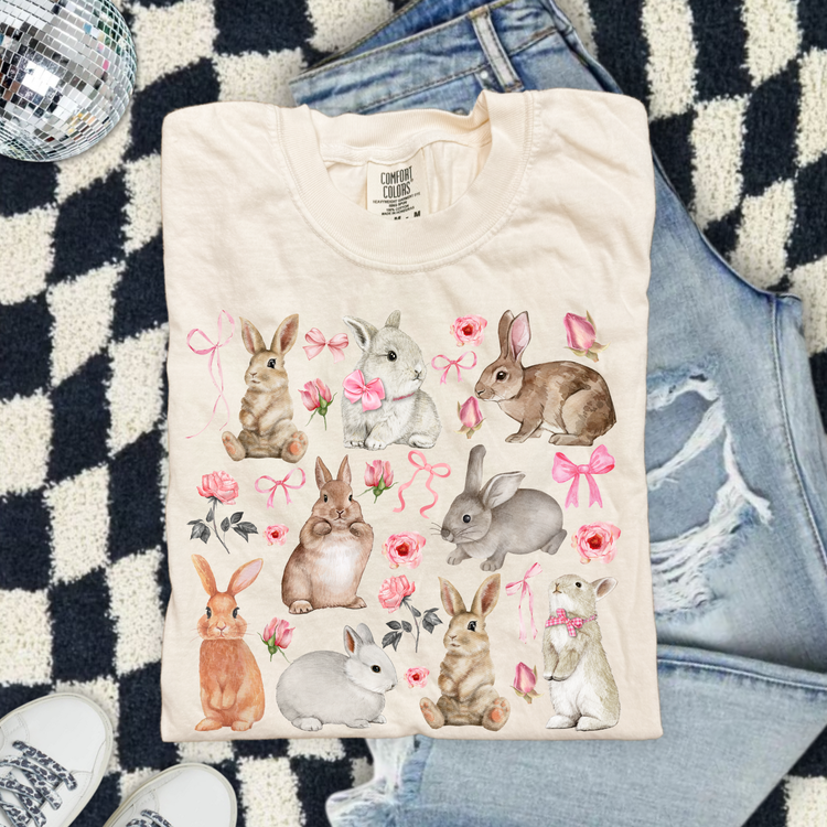 Bunnies Pink Coquette DTF Transfer