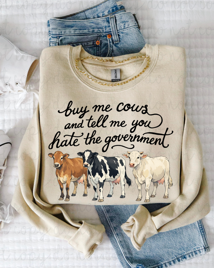 Buy Me Cows DTF Transfer