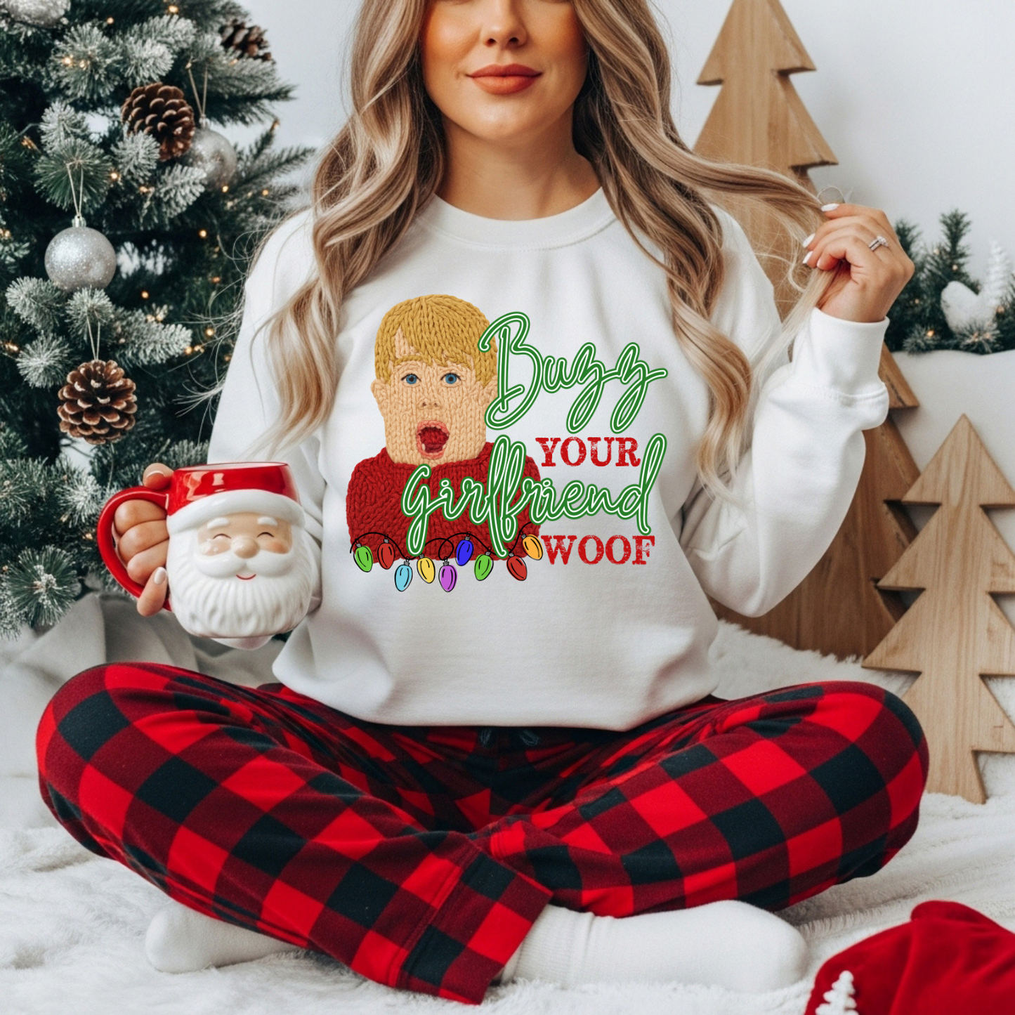 Buzz Your Girlfriend Woof DTF Transfer