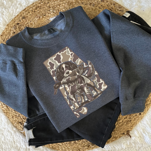 Camo Alabama Spaniel Hunt DTF Transfer