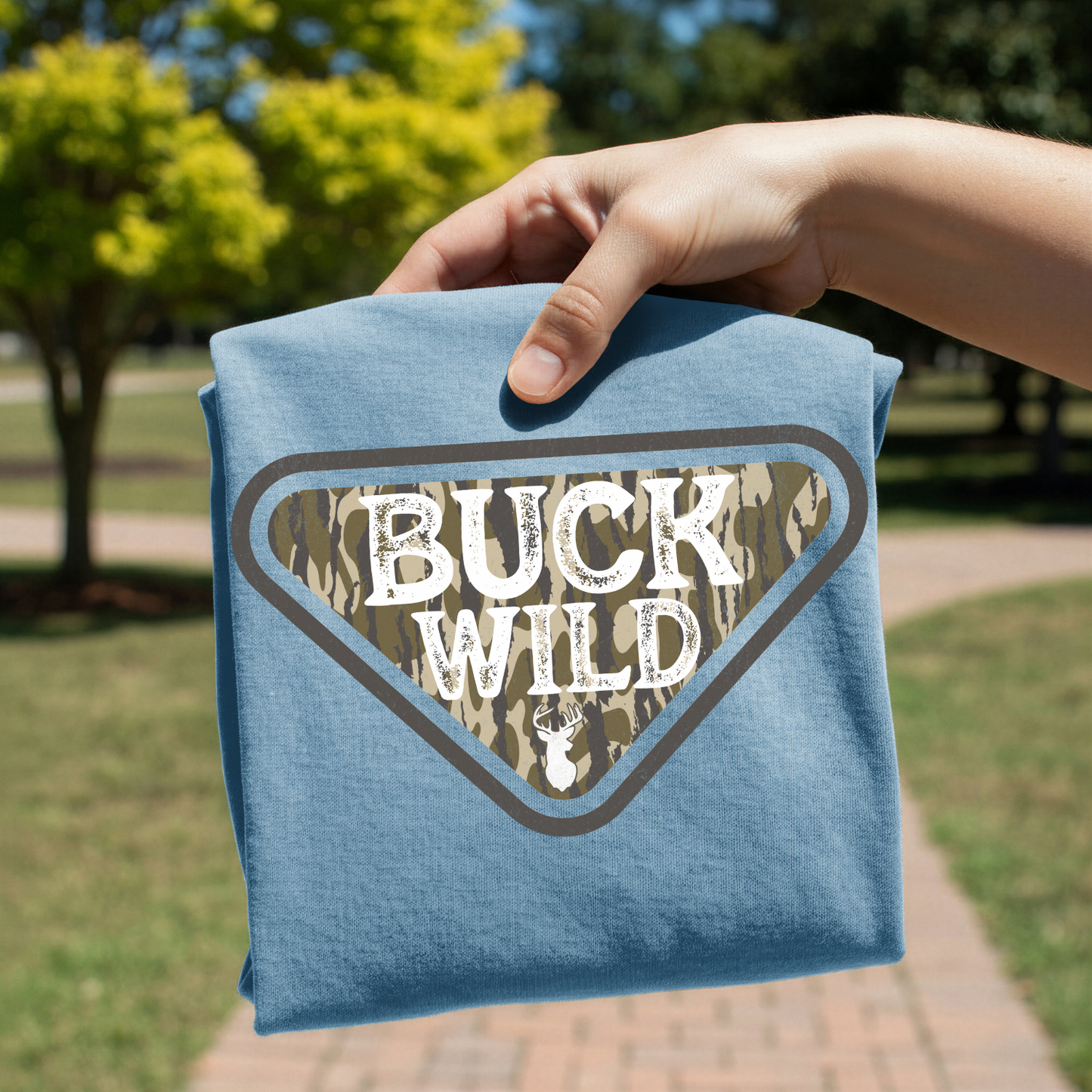 Camo Buck Wild Deer DTF Transfer