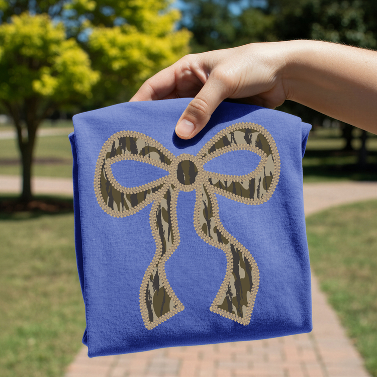 Camo Coquette Bow DTF Transfer