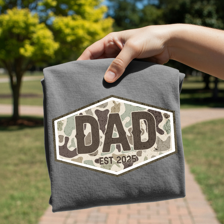 Camo Dad Est 2025 DTF Transfer