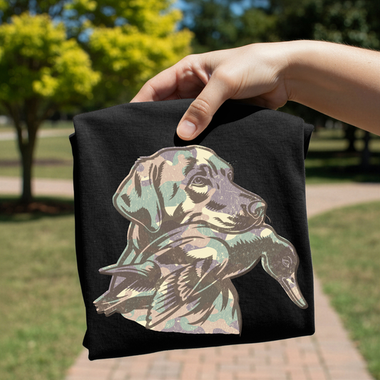 Camo Dog Duck Hunting DTF Transfer