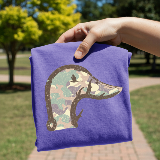 Camo Duck Head DTF Transfer