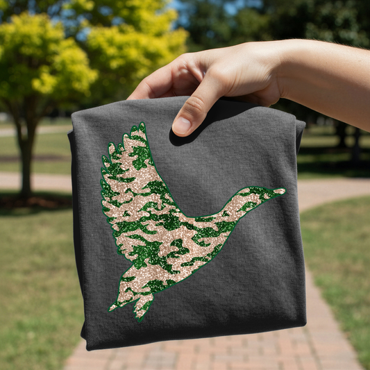 Camo Flying Duck DTF Transfer