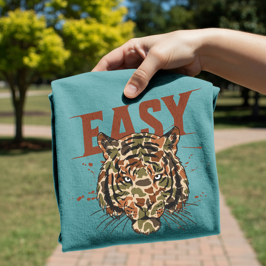 Camo Easy Tiger DTF Transfer