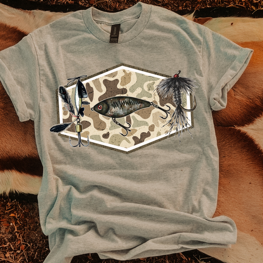 Camo Fishing DTF Transfer