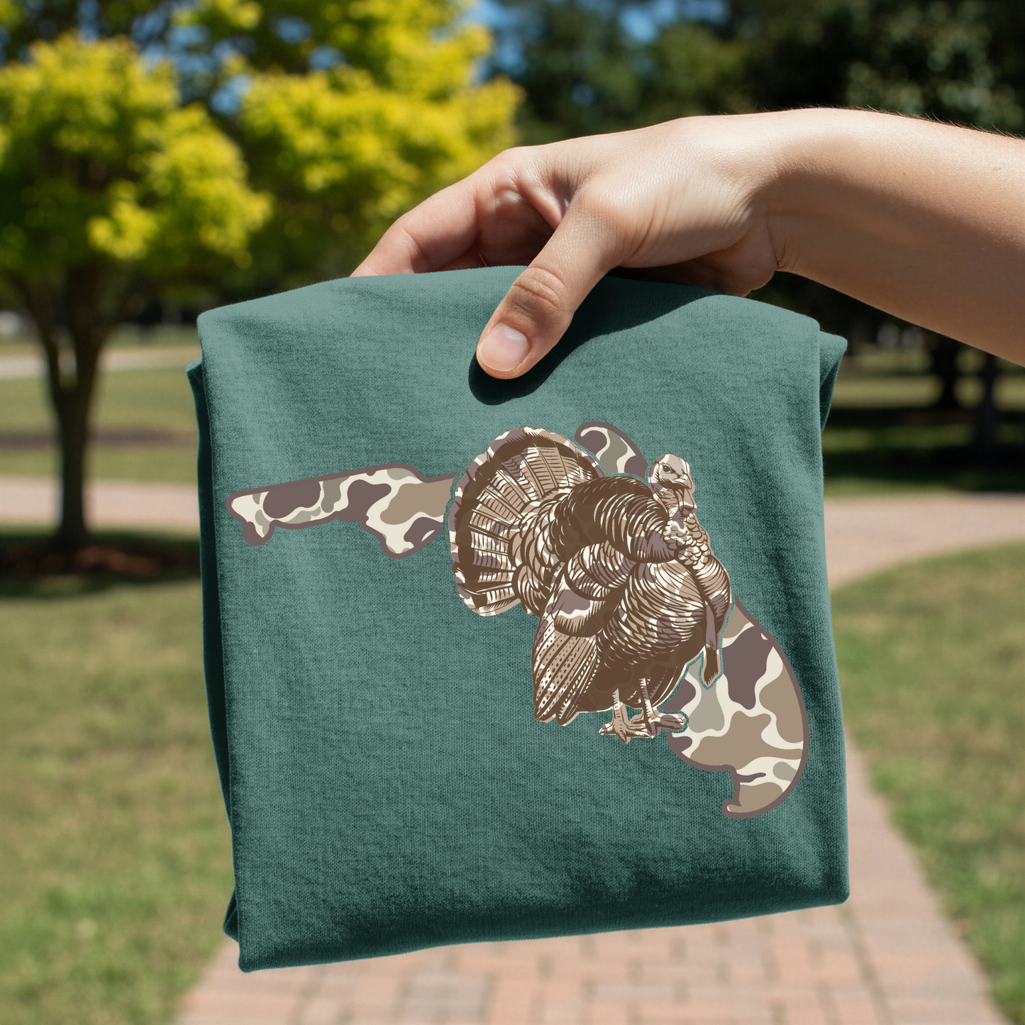 Camo Florida Turkey DTF Transfer