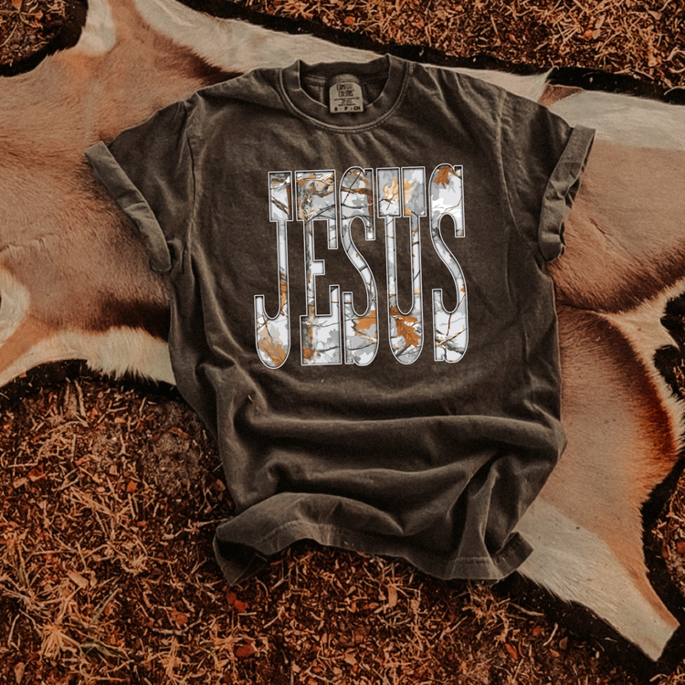 Camo Jesus DTF Transfer
