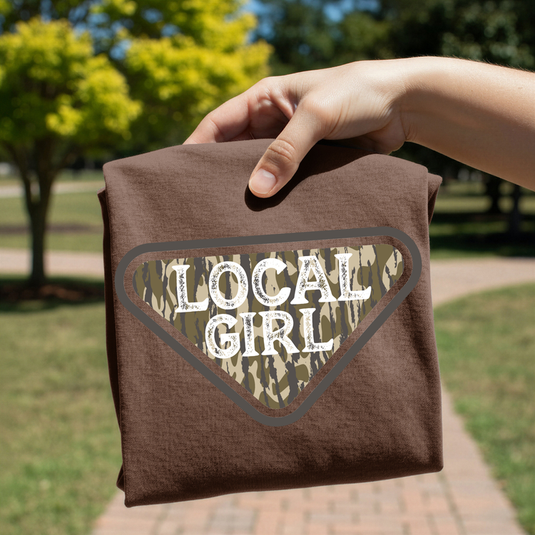 Camo Local Girl DTF Transfer