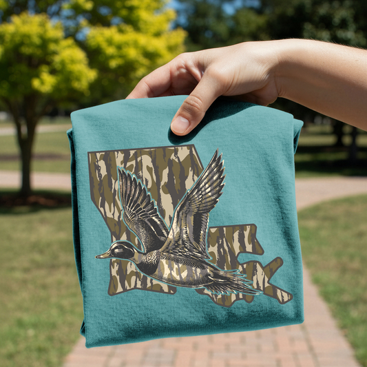 Camo Louisiana Duck Hunt DTF Transfer