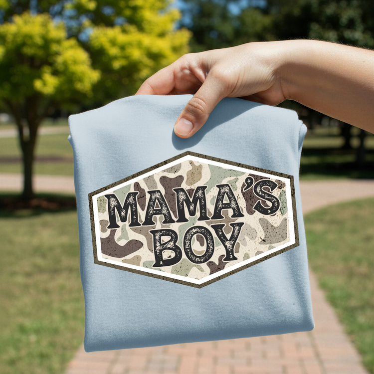 Camo Mama's Boy DTF Transfer