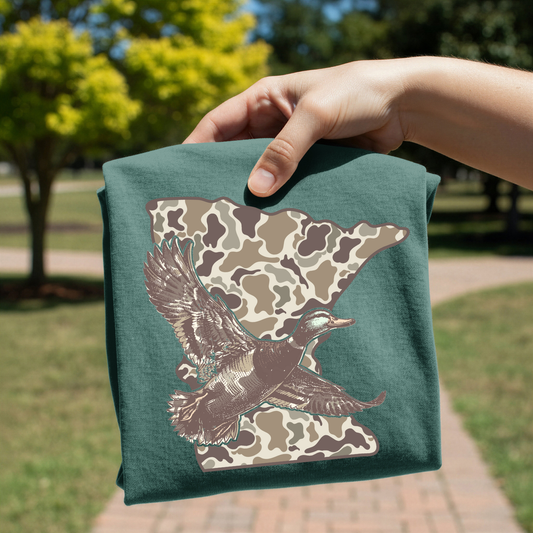 Camo Minnesota Duck Hunt DTF Transfer