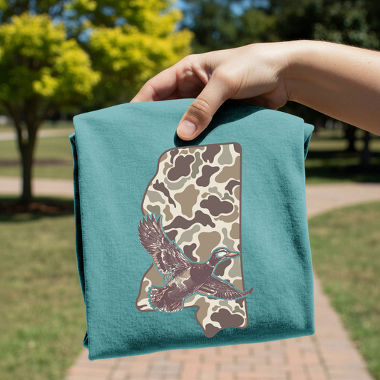 Camo Mississippi Duck Hunt DTF Transfer