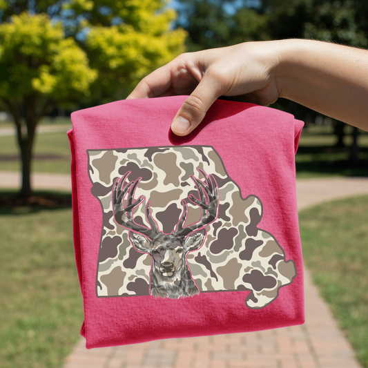 Camo Missouri Deer Hunt DTF Transfer