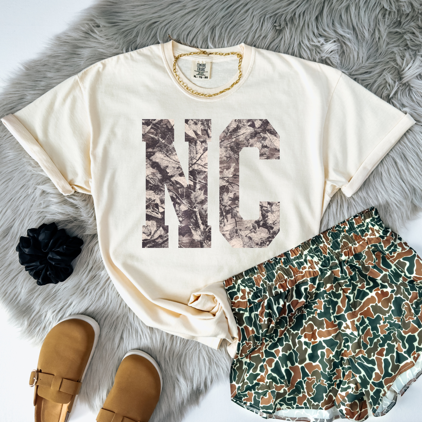 Camo North Carolina DTF Transfer