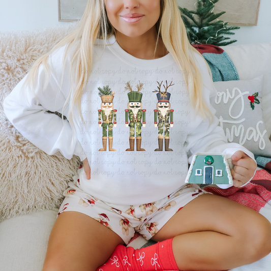 Camo Nutcrackers DTF Transfer