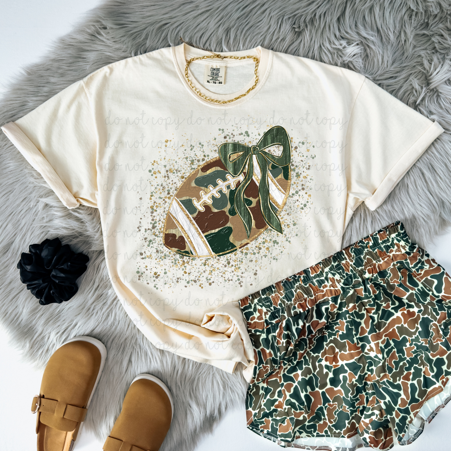 Camo Paint Football DTF Transfer