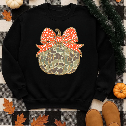 Camo Pumpkin DTF Transfer