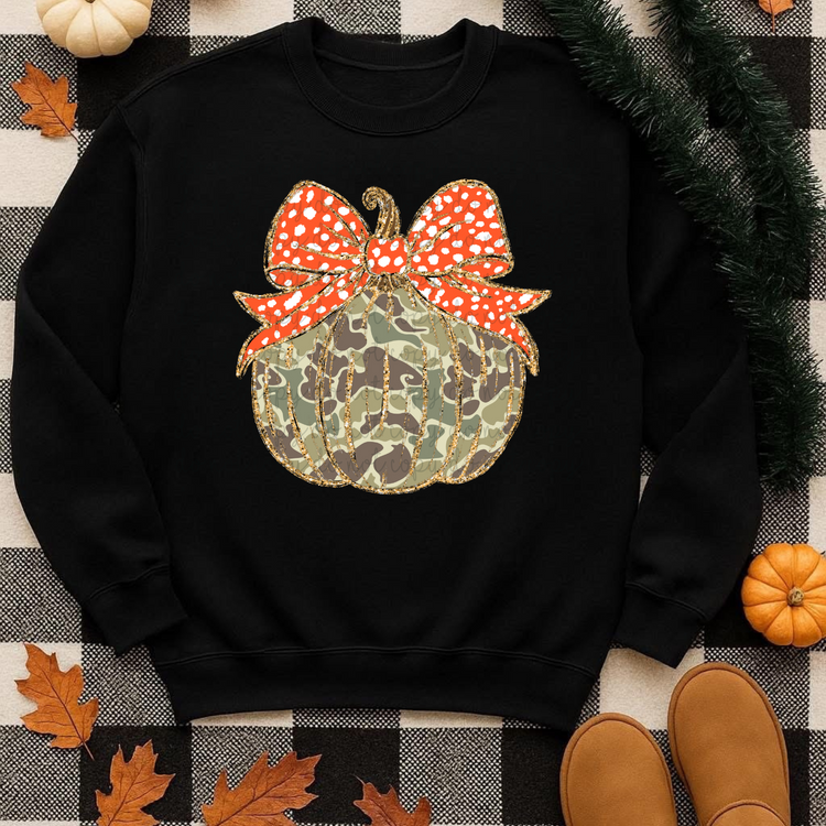 Camo Pumpkin DTF Transfer