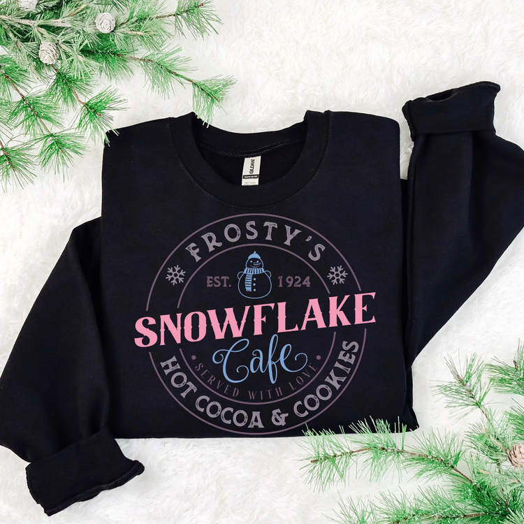 Snowflake Cafe DTF Transfer