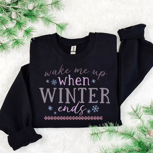 Wake Me Up When Winter Ends DTF Transfer