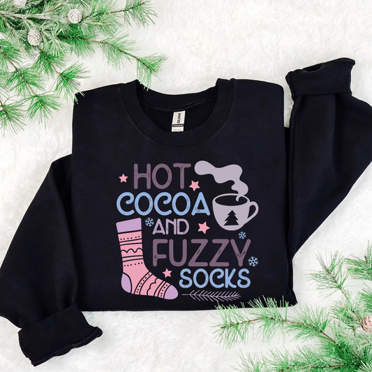 Hot Cocoa And Fuzzy Socks DTF Transfer