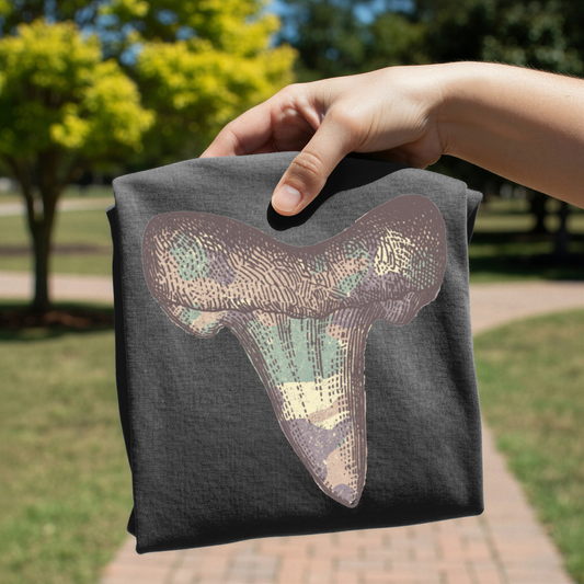 Camo Shark Tooth DTF Transfer