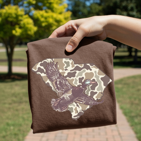 Camo South Carolina Duck Hunt DTF Transfer