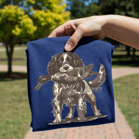 Camo Spaniel Hunt DTF Transfer