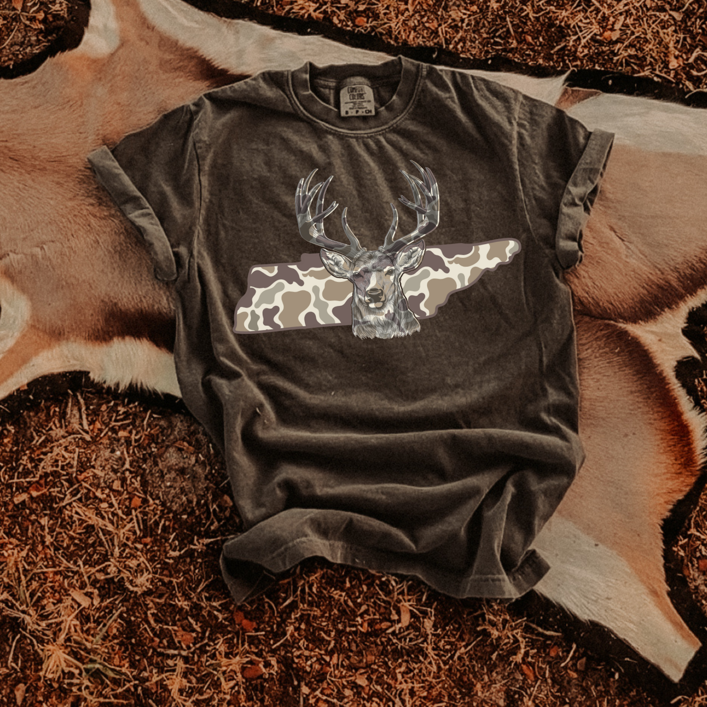 Camo Tennessee Deer Hunt DTF Transfer