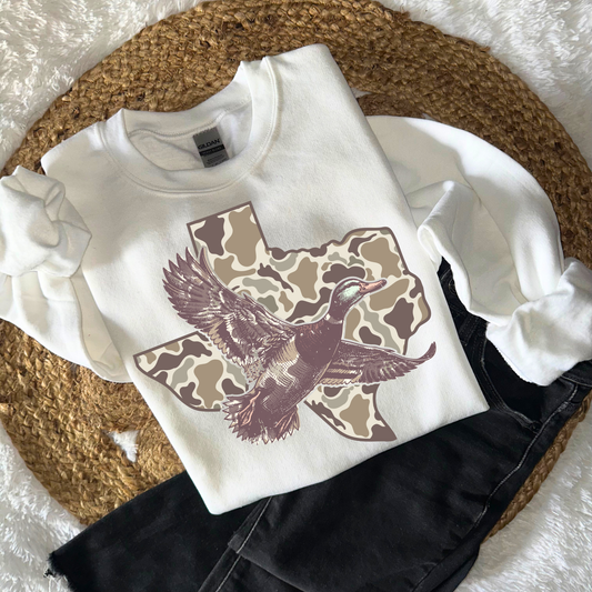 Camo Texas Duck Hunt DTF Transfer