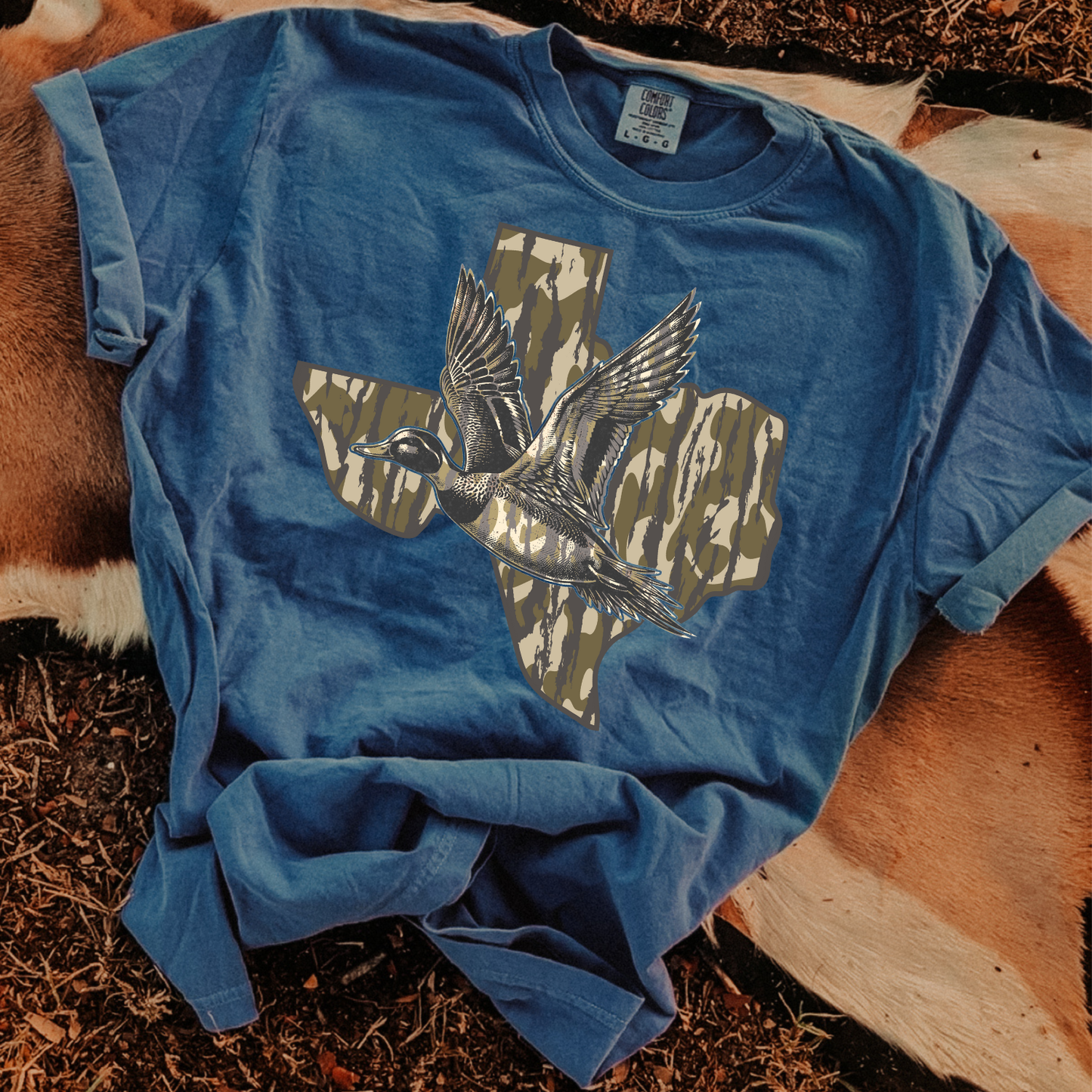 Camo Texas Duck Hunt DTF Transfer