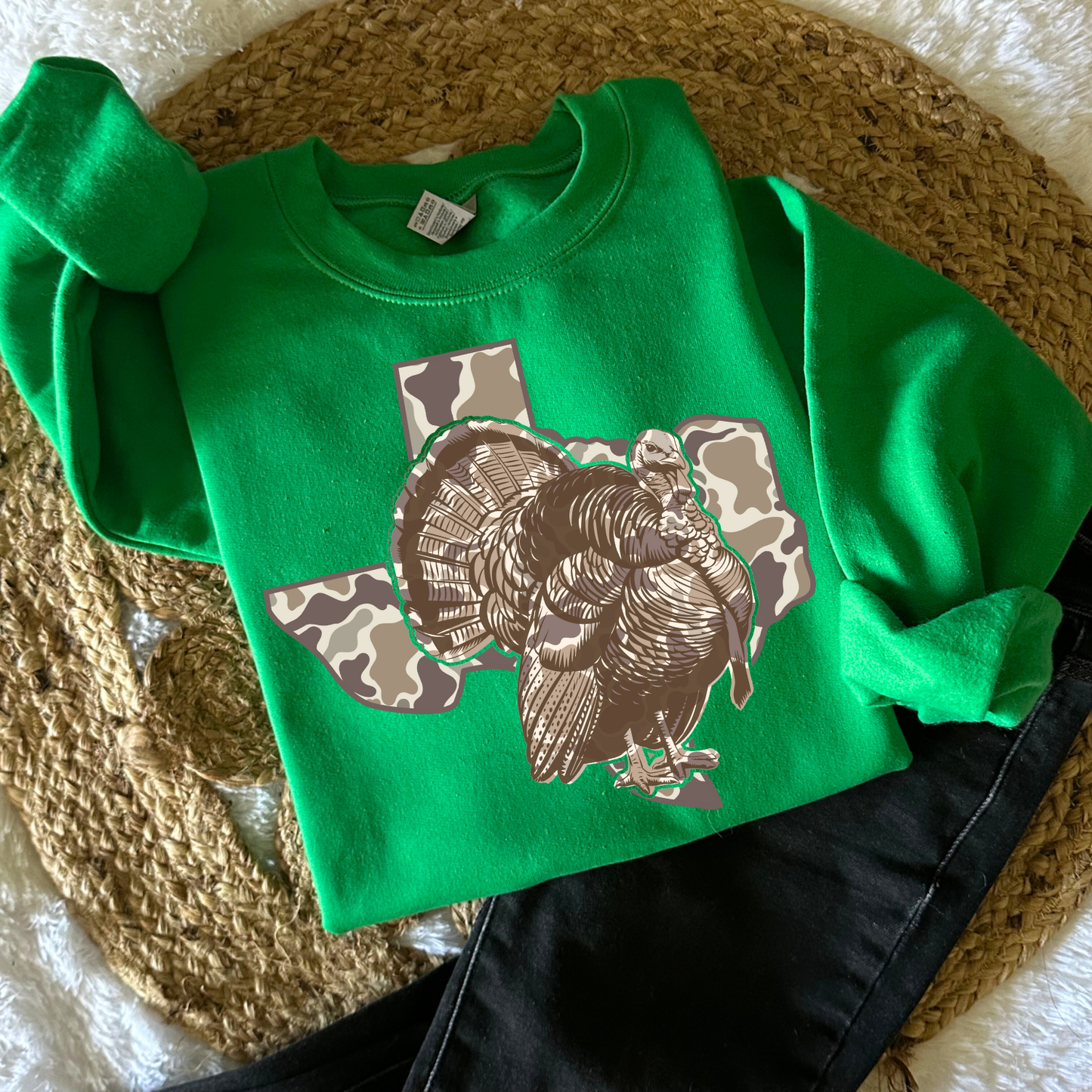 Camo Texas Turkey DTF Transfer