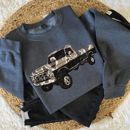 Camo Truck DTF Transfer