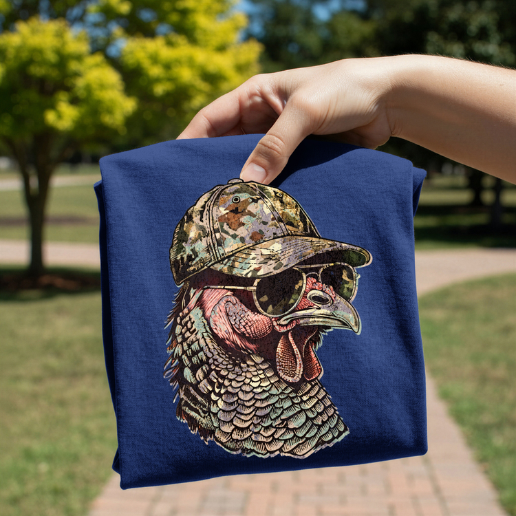 Turkey With Camo DTF Transfer