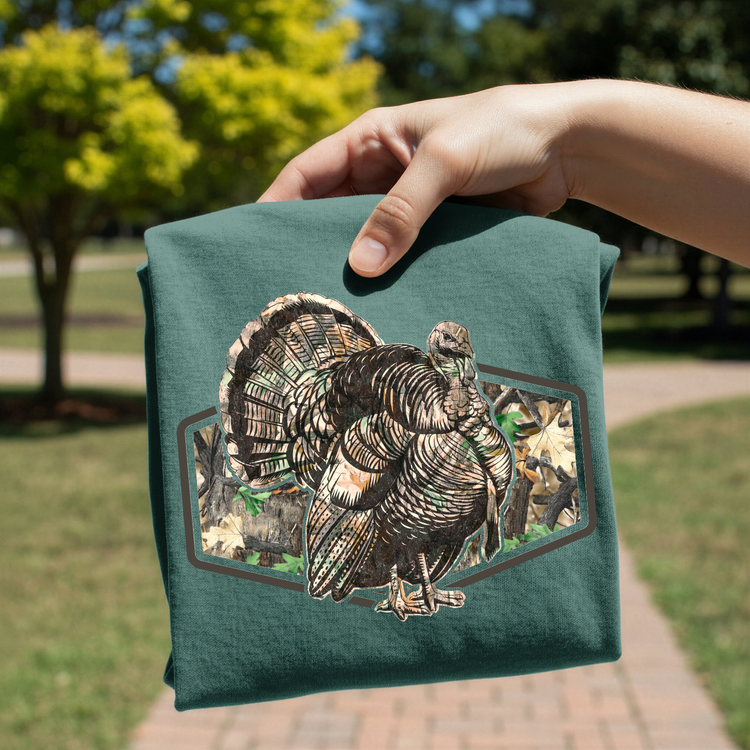 Camo Turkey Frame DTF Transfer