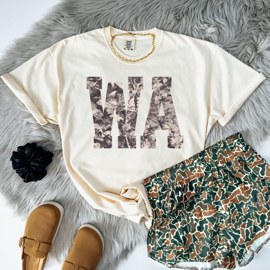 Camo Washington DTF Transfer