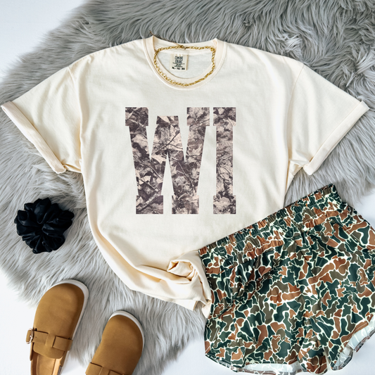 Camo Wisconsin DTF Transfer