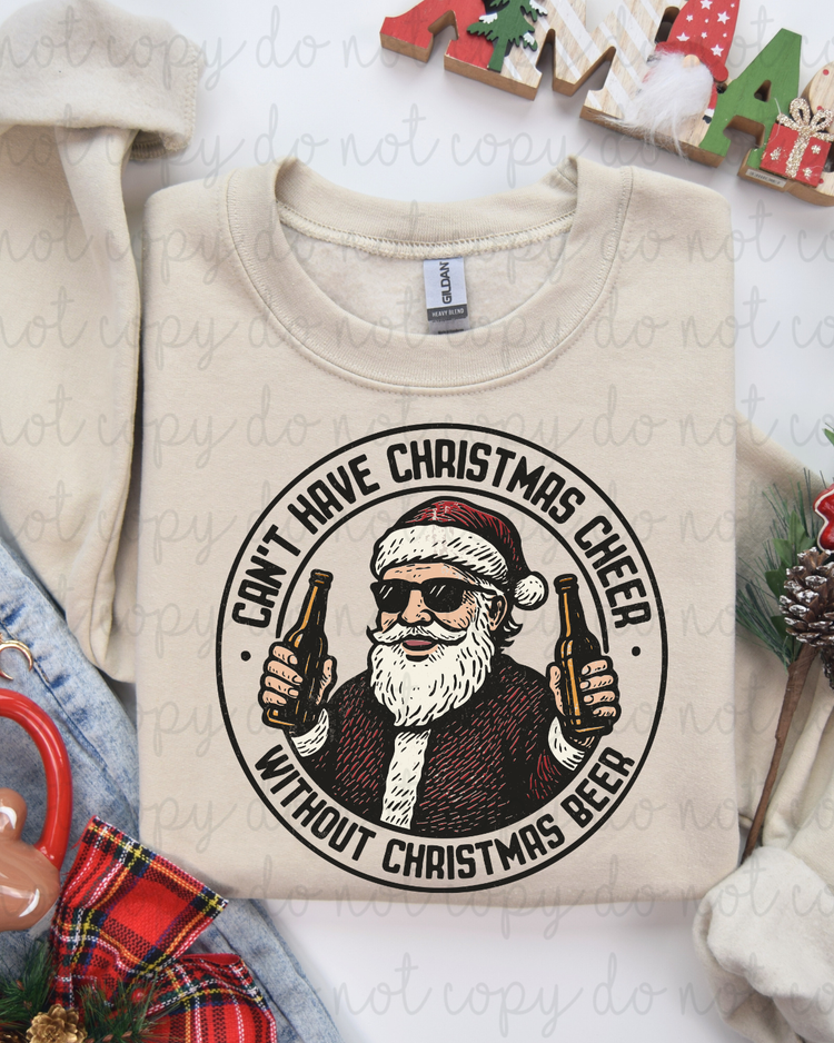 Without Christmas Beer DTF Transfer