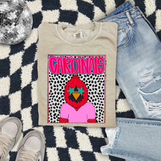 Preppy Cardinals DTF Transfer