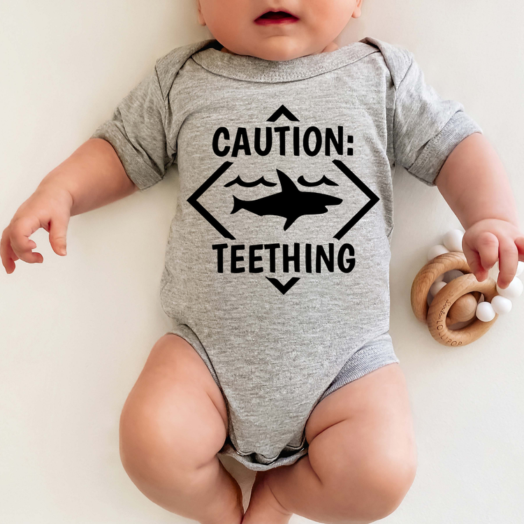 Caution: Teething DTF Transfer