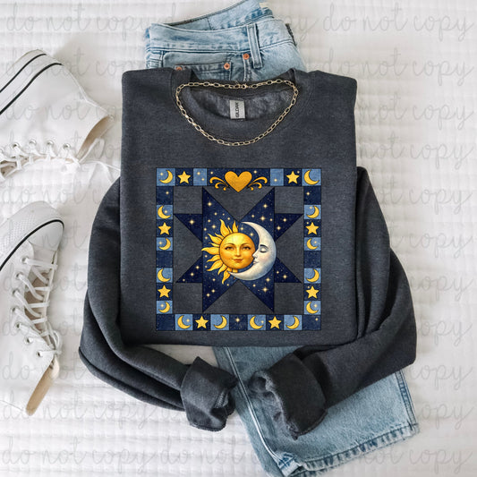 Celestial Granny Squares DTF Transfer