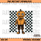Checkered Pumpkin Guy PNG Digital Download