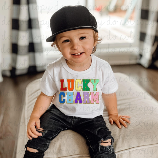 Faux Chenille Lucky Charm DTF Transfer