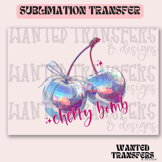 Cherry Bomb Exclusive Sublimation Transfer