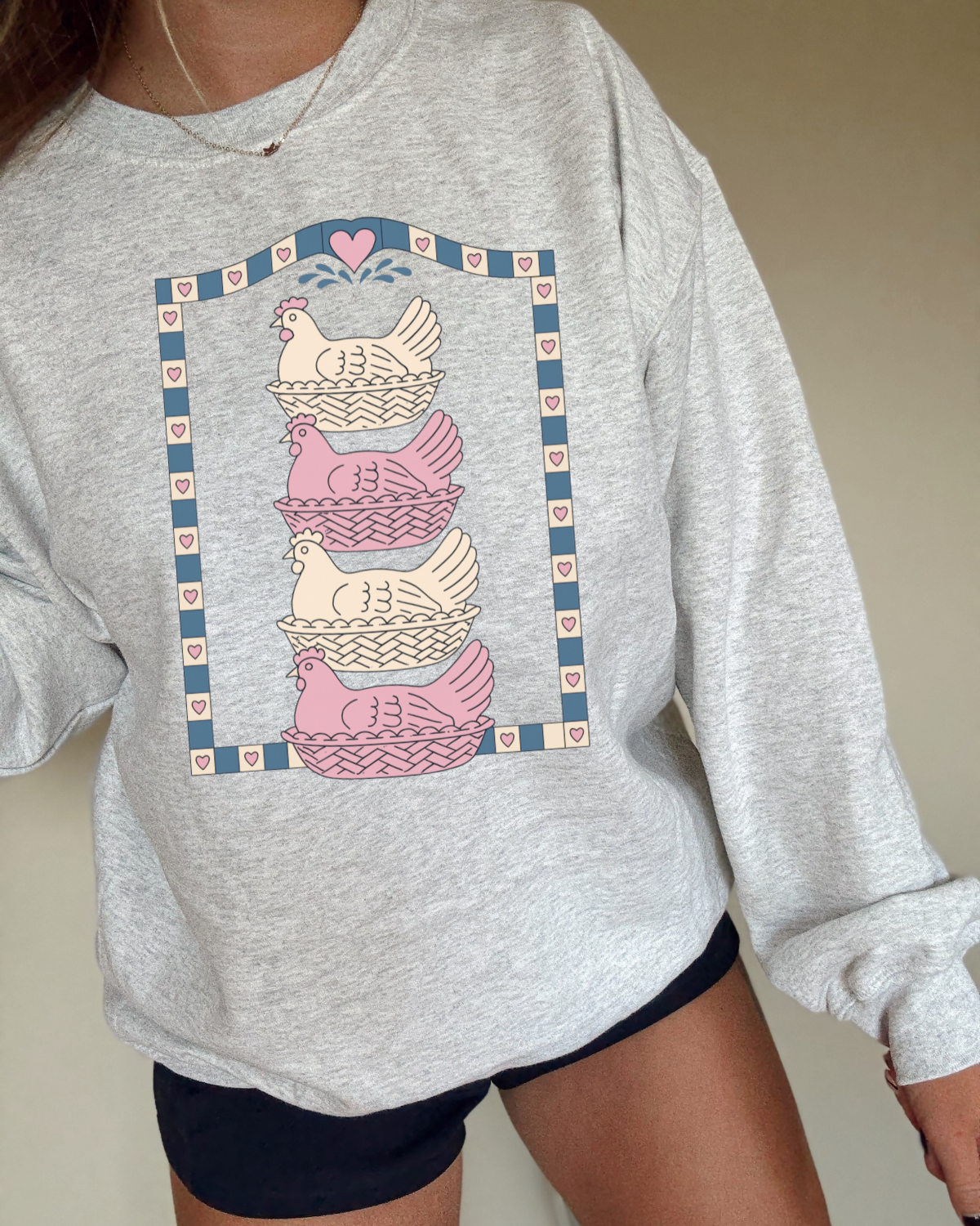 Grandma's Closet Chickens DTF Transfer